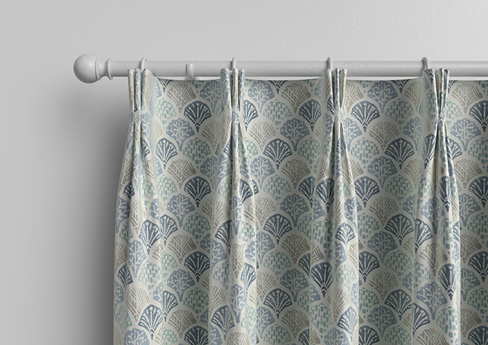 Foxley Faux Silk, Marine - Made to Measure Curtain - Image 11